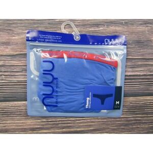 NUYU KU Kansas University Jayhawks Blue White Red NEW Thongs - Size Medium